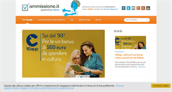 Desktop Screenshot of ammissione.it